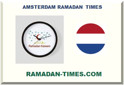 AMSTERDAM RAMADAN TIMETABLE 2027 