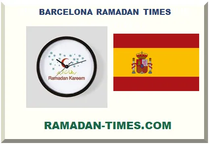 BARCELONA RAMADAN TIMETABLE 2026 