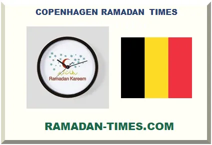COPENHAGEN RAMADAN TIMETABLE 2027 