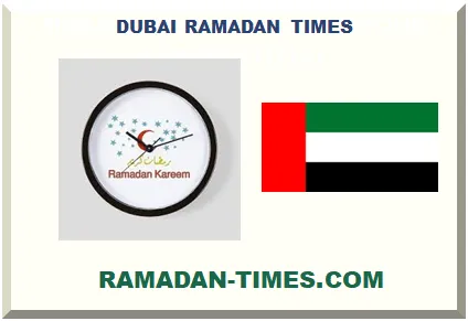 DUBAI UAE RAMADAN TIMETABLE 2027 