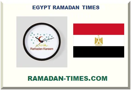 EGYPT RAMADAN TIMETABLE 2027 