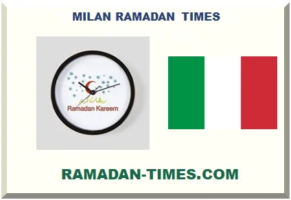 MILAN RAMADAN TIMETABLE 2027 