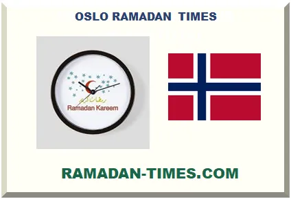 OSLO RAMADAN TIMETABLE 2027 