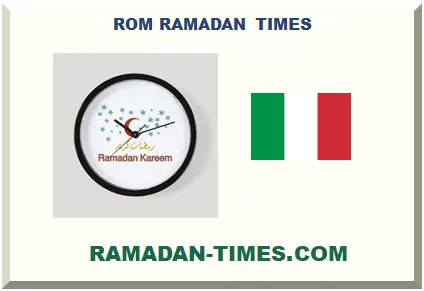 ROM RAMADAN TIMETABLE 2027 