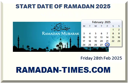 RAMADAN START DATE 2027 