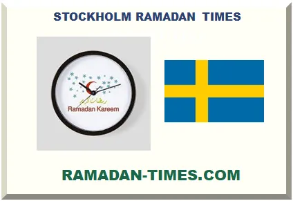 STOCKHOLM RAMADAN TIMETABLE 2027 