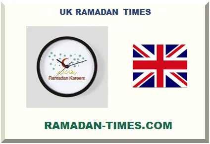 UK RAMADAN TIMETABLE 2026 