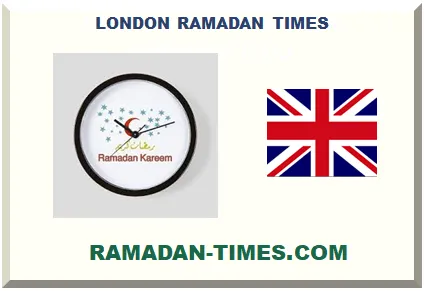 LONDON RAMADAN TIMETABLE 2027 